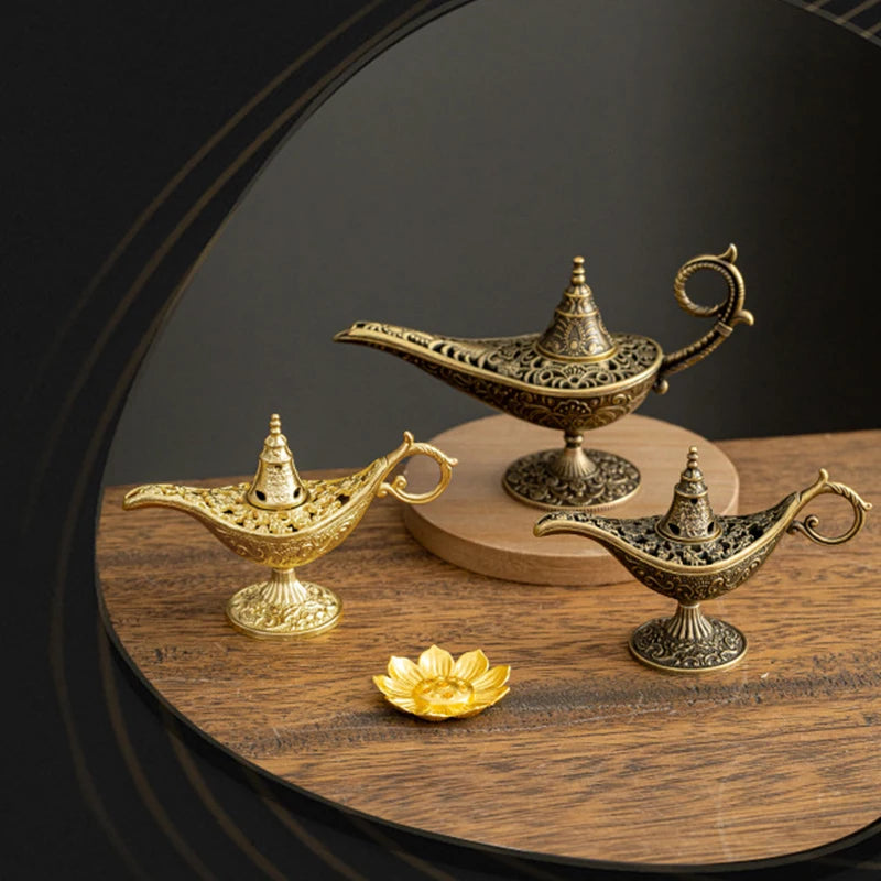 Vintage Alloy Incense Burner Stick Holder – Mini Hollow Censer Incense Burner Richie's