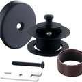Bathtub Drain Set with Overflow – Full Drainage Kit TK4 Bathtub Drain Kit Richie's TK4MB2 dumb black