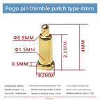 DIP SMD Double Spring PCB Pogo Pin Connectors 20/50/100 Pcs