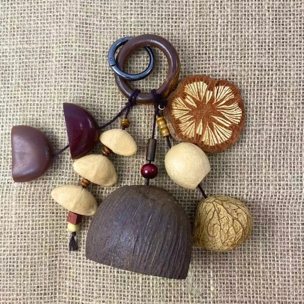 Handmade Natural Nut Shell Hanging Bell Pendant | Home Decor Hanging Bell Pendant Richie's