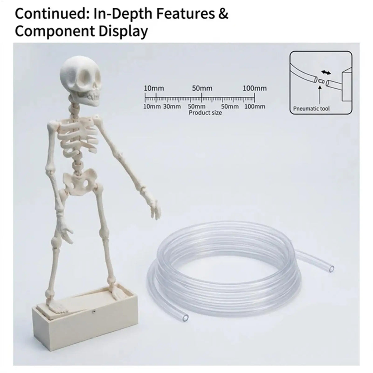 Dancing Skeleton Aquarium Bubbler Decoration with Air Hose Aquarium Bubbler Ornament Richie's