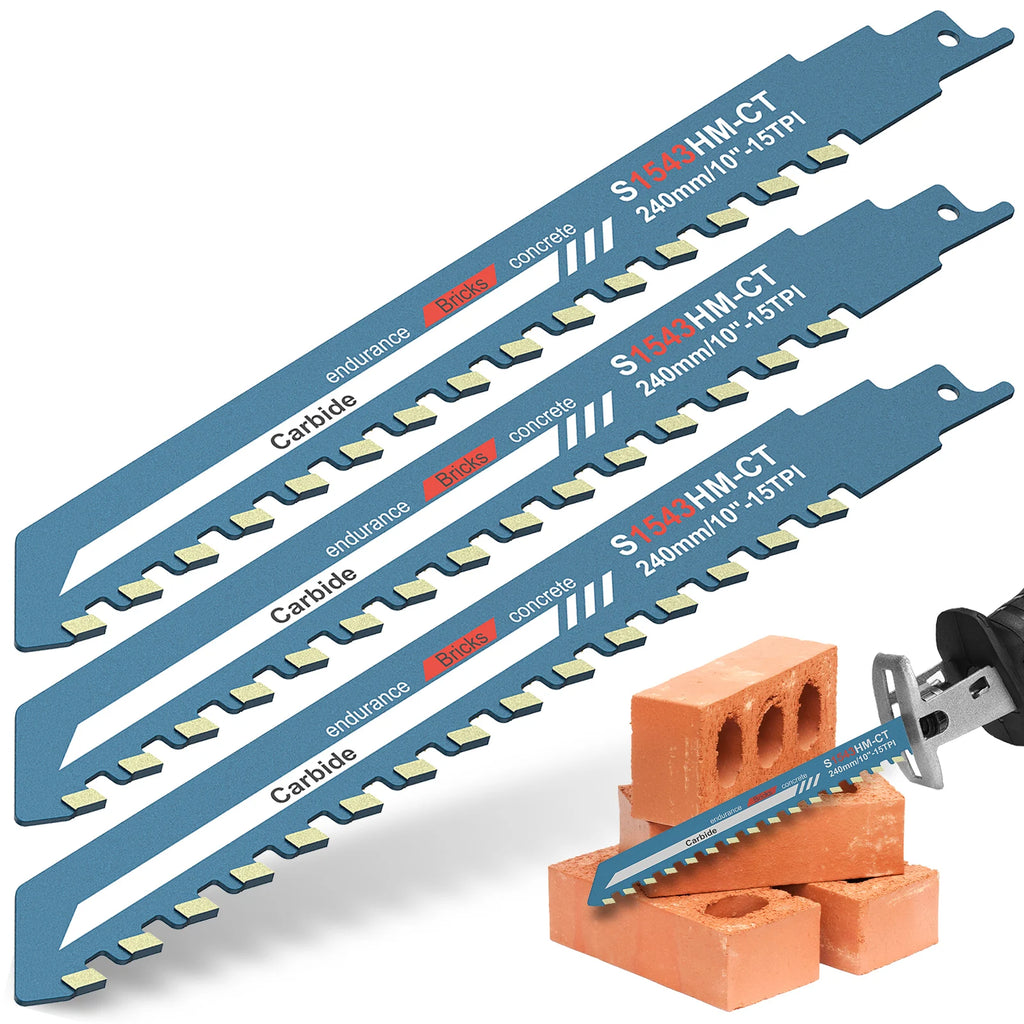 10" Tungsten Carbide Reciprocating Saw Blade – Masonry & Concrete Reciprocating Saw Blade Richie's