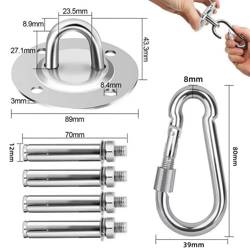 Stainless Steel Ceiling Hook Suspension Bracket – Swing & Yoga Kit Ceiling Suspension Bracket Richie's StyleB