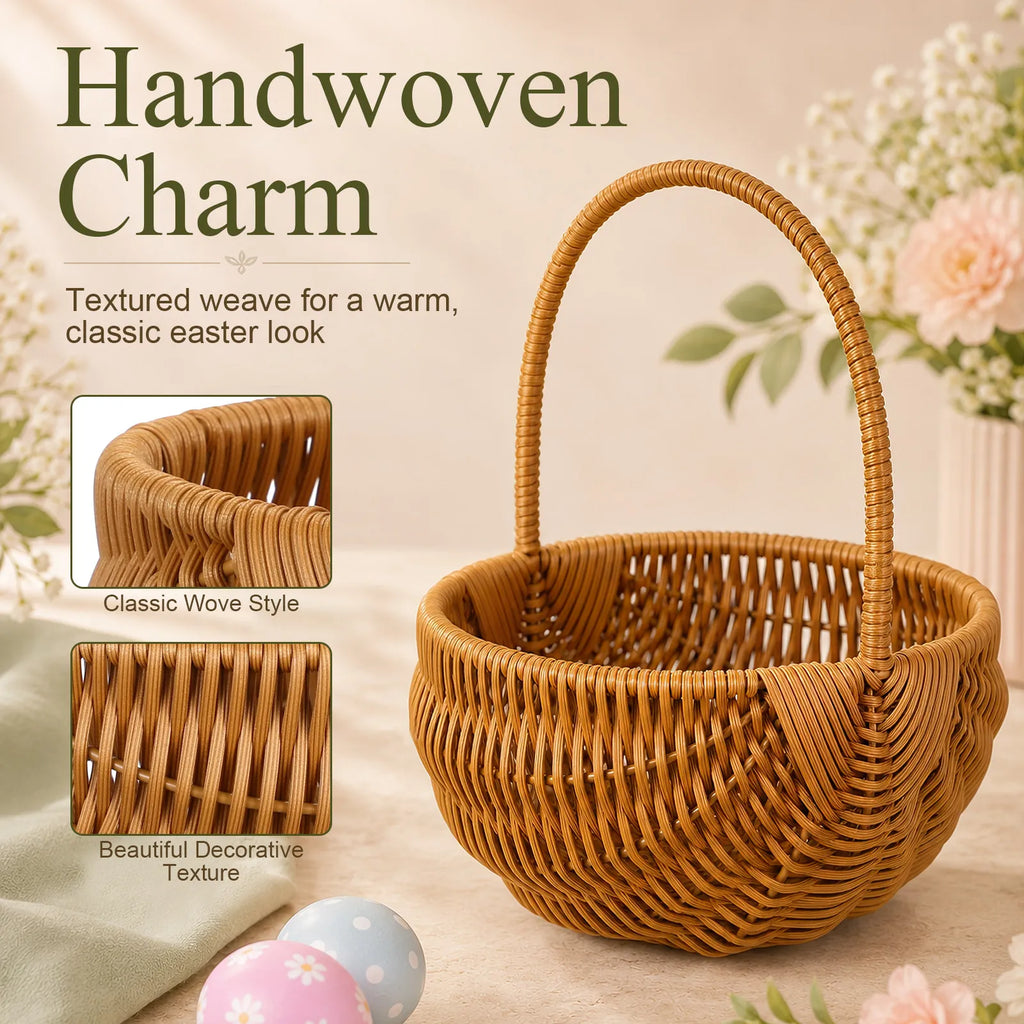 Mini Woven Easter Basket – Candy & Cookie Holder | Décor Easter Storage Basket Richie's
