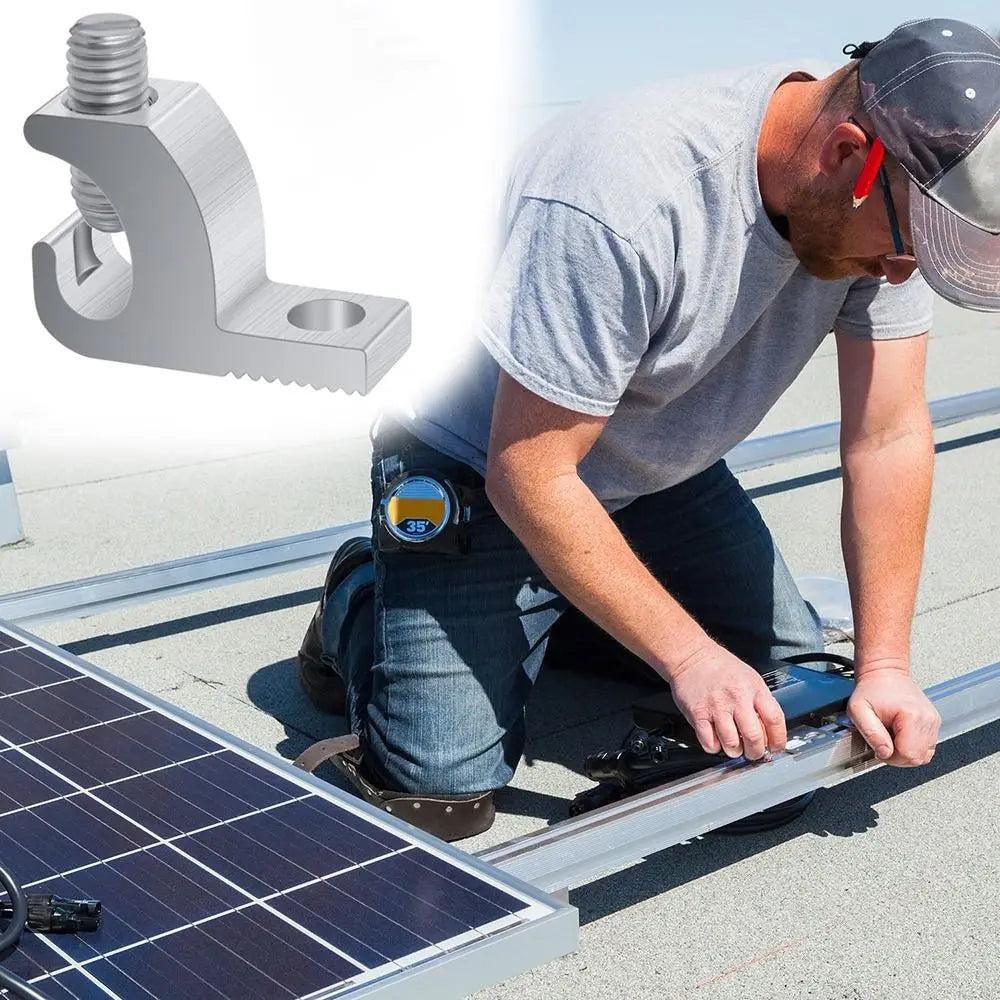 Pool Bonding Aluminum Lay-In Connector | 4–14 AWG, SS Screws Grounding Connector Richie's