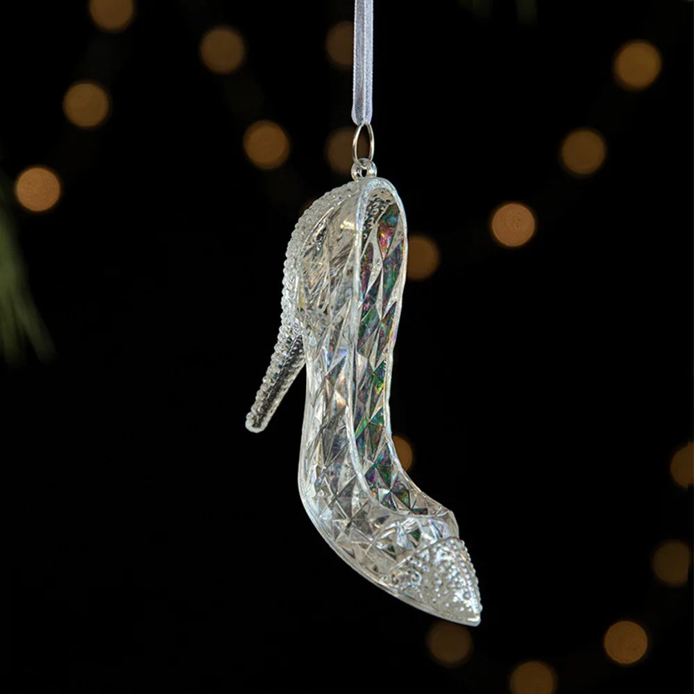 Transparent Acrylic Christmas Ornaments – Star Snowflake Pendant Christmas Ornament Richie's high heels