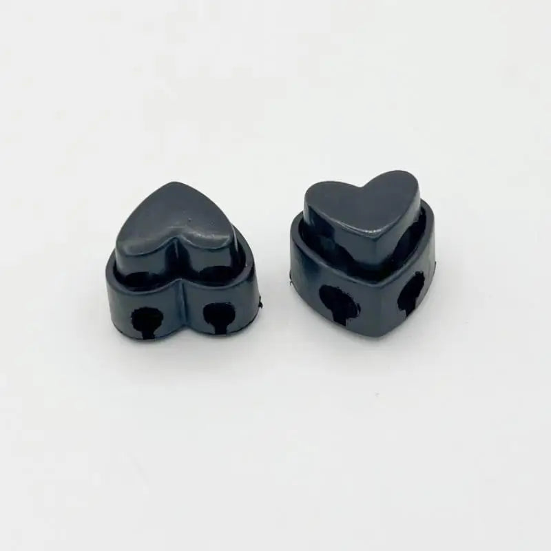 Heart-Shaped Knitting Needle Stoppers 5 Pcs – Colorful Tip Caps Knitting Accessories Richie's Black
