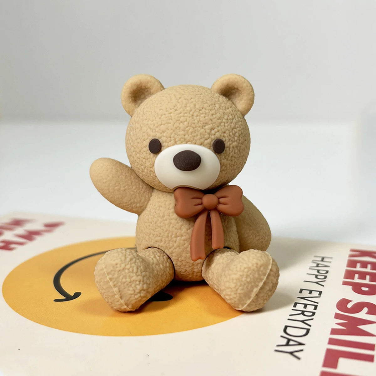 Teddy Bear Cake Toppers – Bow Tie Bear Party Figurines Cake Topper Figurine Richie's qianxiongka