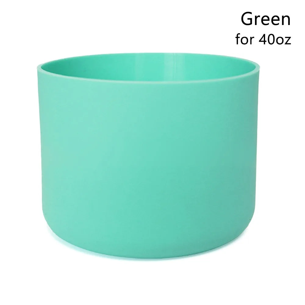 Anti-Slip Silicone Bottle Boot Sleeve – 24oz 32oz 40oz Bottle Boot Sleeve Richie's green for 40oz