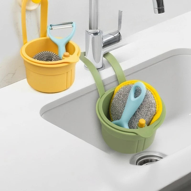 Self-Cleaning Push Sink Strainer Basket with Removable Bottom Sink Strainer Basket Richie's
