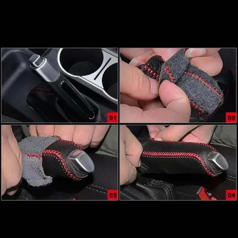 Leather Handbrake Cover – SEAT Altea Toledo Ibiza Leon Skoda Fabia Handbrake Cover Richie's