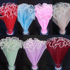 Pearl Lace Wave Mesh Flower Bouquet Wrapping Cloth 28cm x 4 Yds Floral Wrapping Mesh Richie's