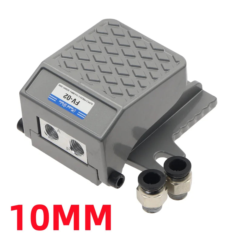 Pneumatic Foot Pedal Valve 1/4" BSP 2-Way 2-Position FV-02 Pneumatic Foot Valve Richie's FV-02 PC10mm China Mainland