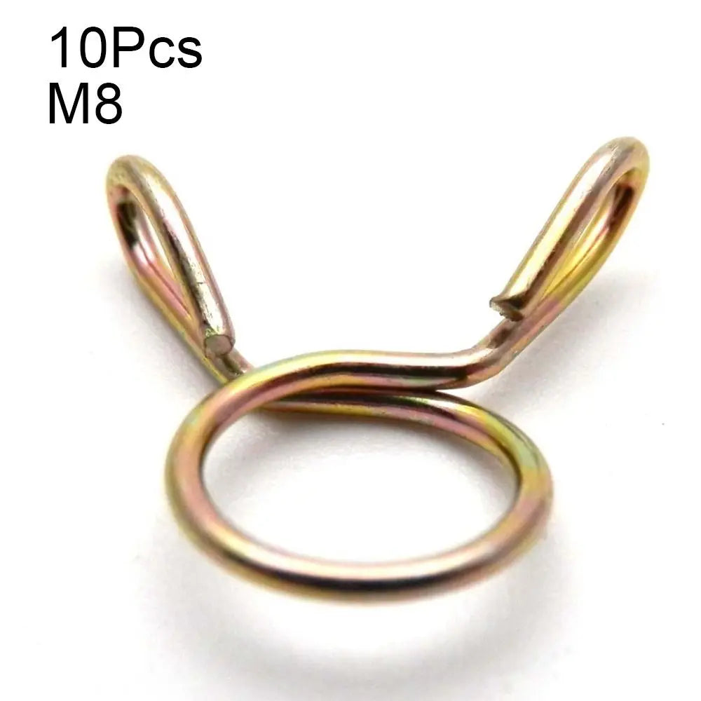 10Pcs Hose Clamp Kit 5–31mm Zinc Plated Spring Steel Pipe Clips Hose Clamp Kit Richie's M14