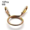10Pcs Hose Clamp Kit 5–31mm Zinc Plated Spring Steel Pipe Clips Hose Clamp Kit Richie's M14