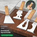 Stainless Steel Drywall Scraper & Hammerhead Painter Tool Drywall Scraper Tool Richie's Wide bevel type