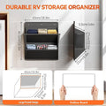 RV Wall Shoe Rack Adhesive Organizer – Space-Saving Storage Wall Shoe Organizer Richie's Black