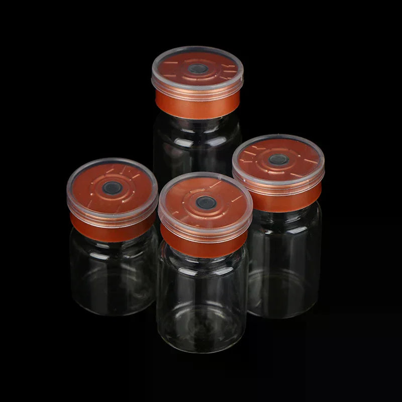 10Pcs Mini Glass Vials 3ml–10ml Leak-Proof Flip-Off Caps Glass Storage Vials Richie's