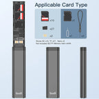 Pop-Up Metal SD & MicroSD Card Case – 30-Slot Organizer Memory Card Case Richie's
