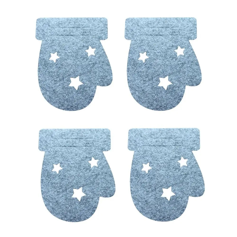 Christmas Cutlery Holder Bags | Festive Non-Woven Fabric 4 Pcs