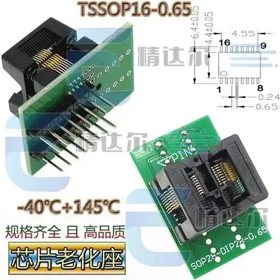 SOP/TSSOP to DIP Programmer Adapter Socket Set 8–28 Pin IC Programmer Adapter Richie's TSSOP16(173MIL)