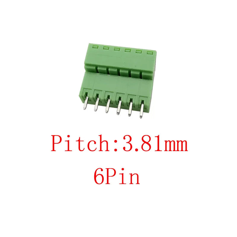 15EDG 3.81mm PCB Screw Terminal Block 5 Pair 2–12 Pin Connector PCB Terminal Block Richie's 6Pin