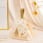 5-Pack Christmas Tree Triangle Gift Boxes with Handle Holiday Gift Box Richie's Type A-White other