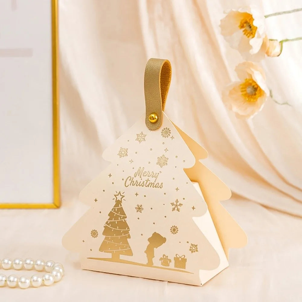 5-Pack Christmas Tree Triangle Gift Boxes with Handle Holiday Gift Box Richie's Type A-White other