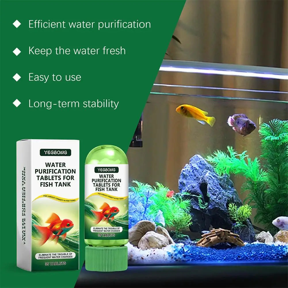 Aquarium Water Purification Tablets – Algae Remover & Clarifier Aquarium Water Tablets Richie's
