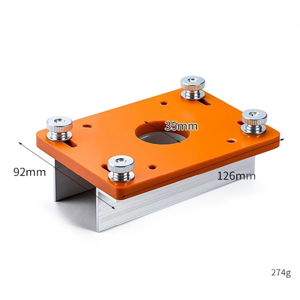 Wood Router Slotting Locator – Aluminum Trimmer Base Bracket Router Base Bracket Richie's