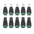 10Pcs DC 12V Solderless Screw Terminal Connectors 5.5x2.1/2.5mm DC Power Connector Richie's 5 Male 5 Female 5.5x2.1mm