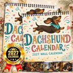 2027 Sausage Dog Square Wall Calendar – 12 Month Planner Wall Calendar Richie's