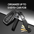 Zeeker Compact Metal Key Organizer | Minimalist Key Fob 2–6 Keys Metal Key Organizer Richie's
