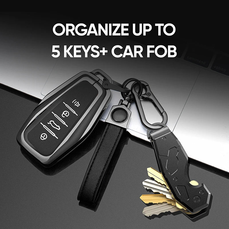 Zeeker Compact Metal Key Organizer | Minimalist Key Fob 2–6 Keys Metal Key Organizer Richie's