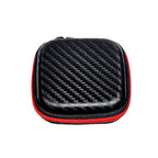 KZ Square Portable Earphone Case – Mini Earbud Storage Box Earphone Storage Case Richie's Red Black