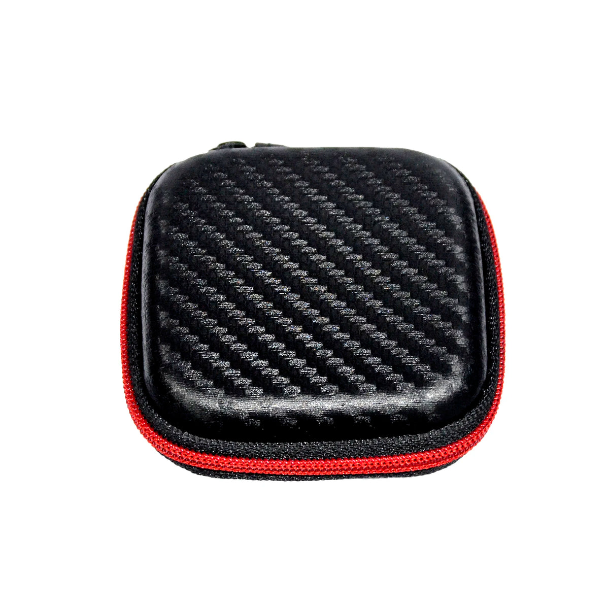 KZ Square Portable Earphone Case – Mini Earbud Storage Box Earphone Storage Case Richie's Red Black
