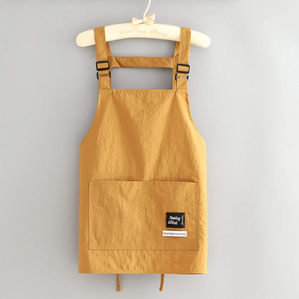 Professional Barber Apron – Waterproof Canvas Work Apron Work Apron Richie's Yellow-Short