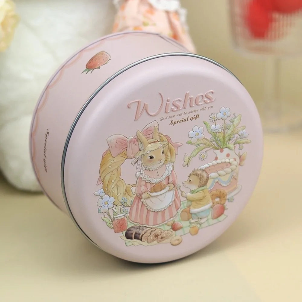 Round Cookie Tin Box | 3D Cartoon Candy Storage Can Cookie Tin Box Richie's 1 1Pc
