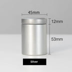 Mini Tea Tin Can – Portable Sealed Empty Tea Jar | Richie's Tea Storage Tin Richie's Silver