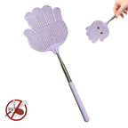 Telescopic Fly Swatter Extendable Stainless Steel Anti-Slip Handle Telescopic Fly Swatter Richie's Purple