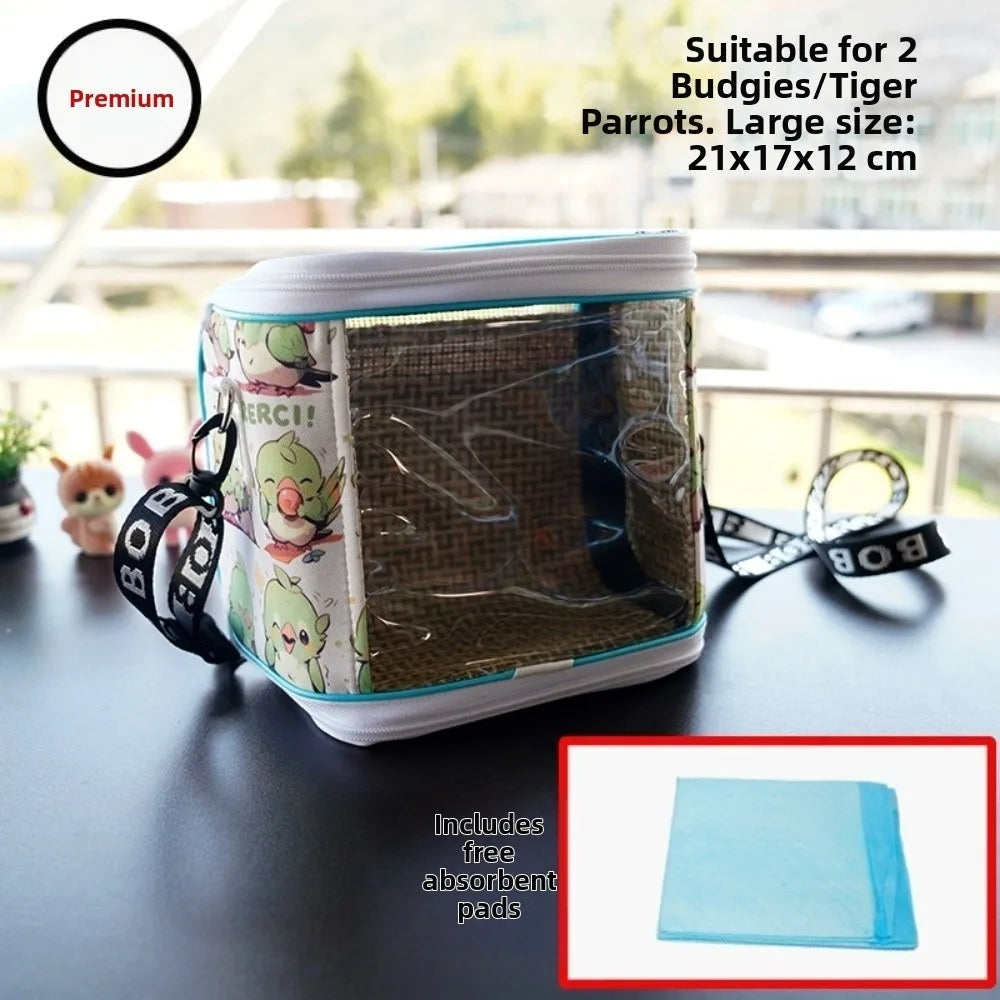 Breathable Nylon Small Pet Carrier Bag – Bird & Hamster Travel Pet Carrier Bag Richie's Large-E