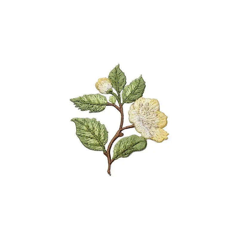 Flower Embroidery Iron-On Patch – DIY Appliqué for Clothes & Bags Embroidery Patch Richie's C4