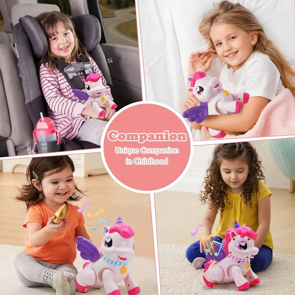 Unicorn Pegasus Toy with Lights & Music – Girls Fantasy Gift Kids Fantasy Toy Richie's