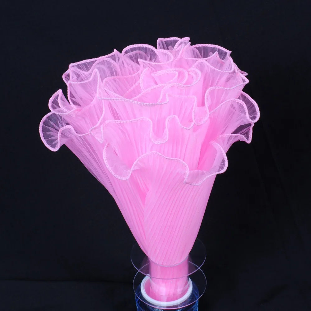 Pearl Wave Lace Mesh Flower Bouquet Wrapping 28cm x 4 Yards Bouquet Wrapping Mesh Richie's Water Pink Plain one size