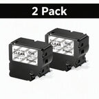 2-Pack Btag 231 Label Tape 12mm Black on White – Brother PT Label Maker Tape Richie's Clear
