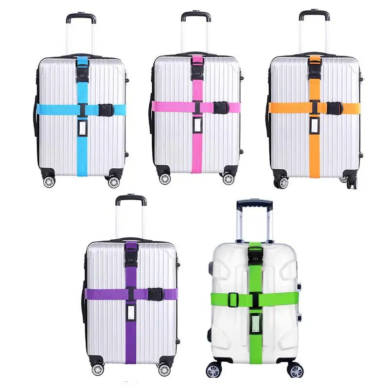 Adjustable Luggage Strap with 3-Digit Combination Lock Luggage Strap Richie's