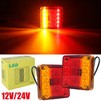 2Pcs Waterproof 10 LED Trailer Tail Lights 12V/24V Rear Pair Trailer Tail Lights Richie's