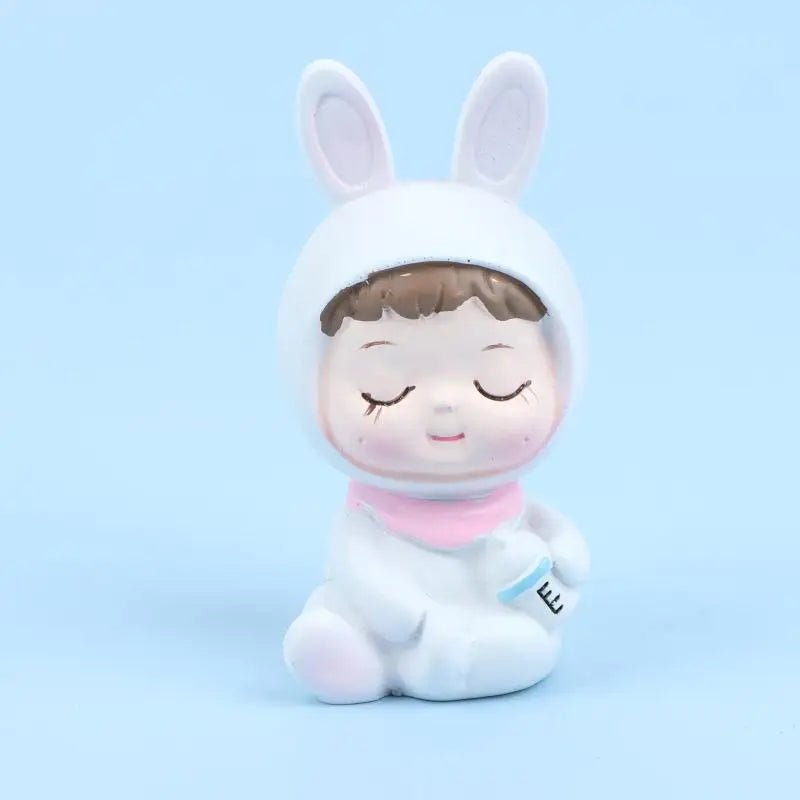 Girl Rabbit Cake Topper – Food Grade Kids Birthday Decor Cake Topper Richie's 03