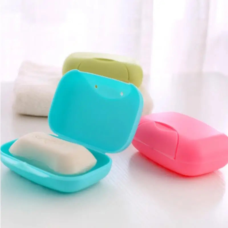 Portable Travel Soap Box with Lid – Candy Color Soap Dish Travel Soap Dish Richie's