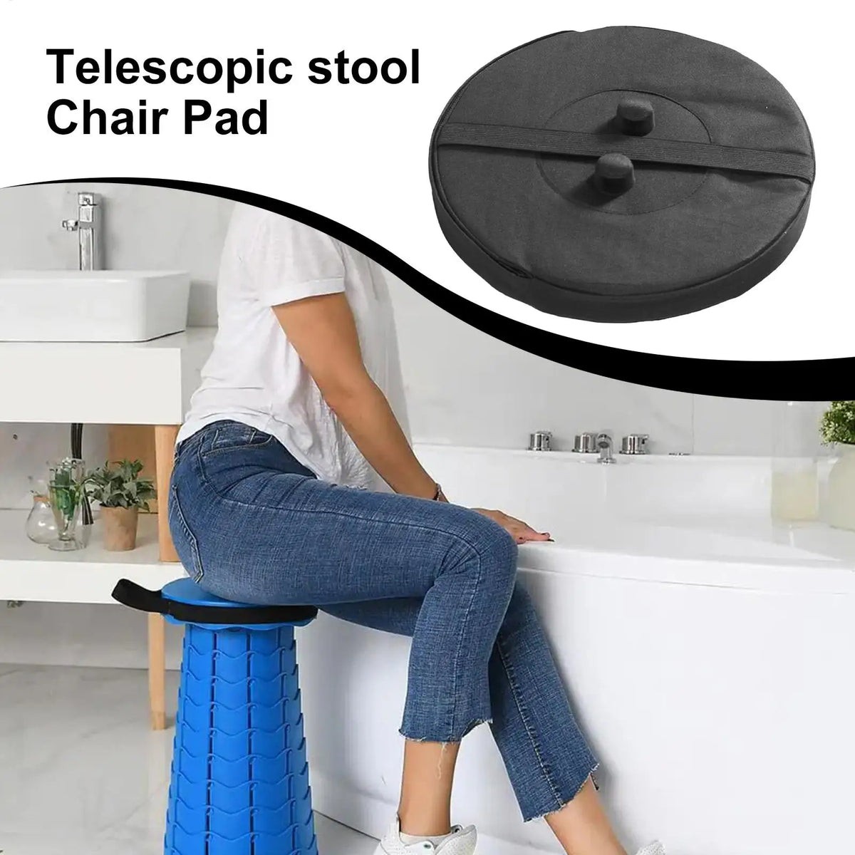 Waterproof Round Stool Cushion – Oxford Cloth Camping Seat Pad Camping Seat Cushion Richie's